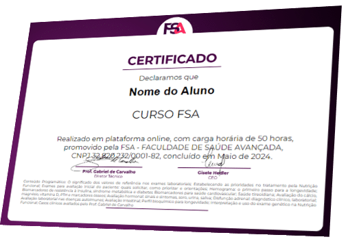 Certificado de conclusão FSA
